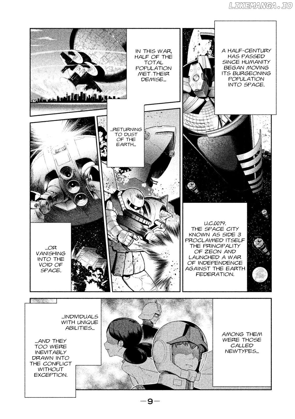 Mobile Suit Gundam Twilight Axis Chapter 1 - page 9
