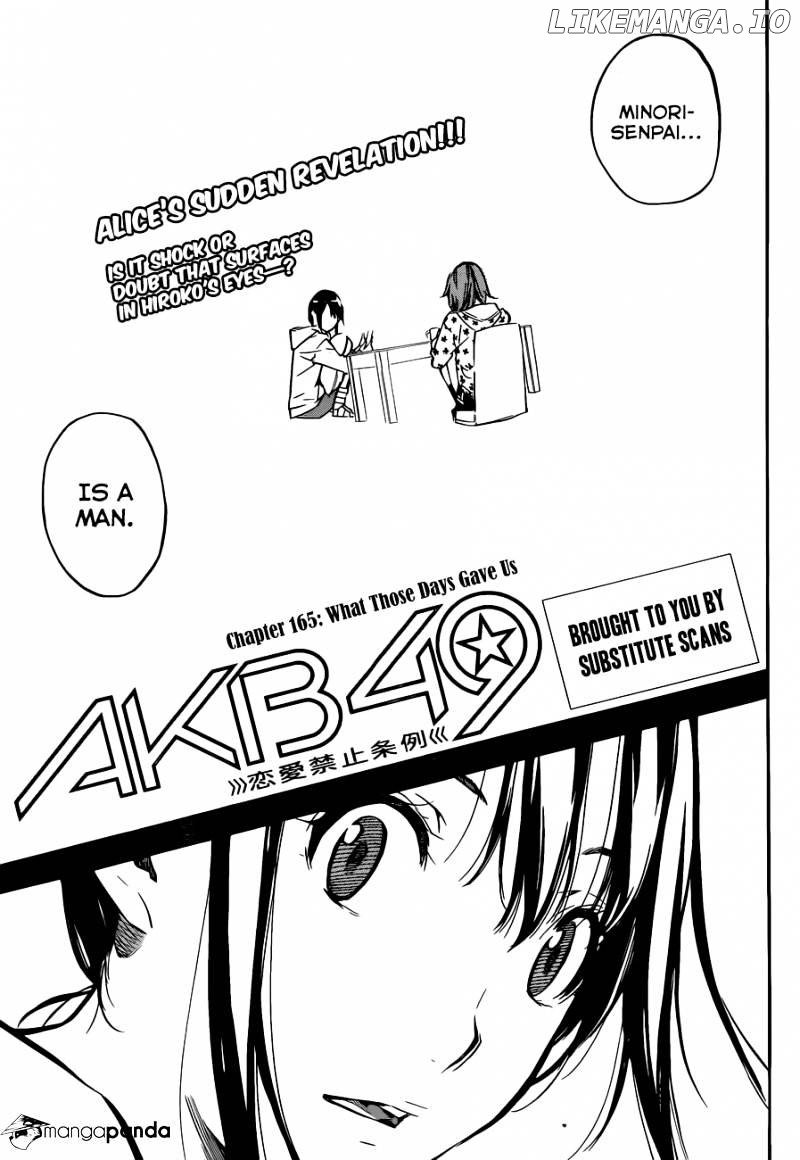 Akb49 – Renai Kinshi Jourei chapter 165 - page 3