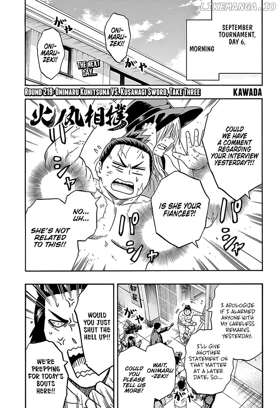 Hinomaru Zumou chapter 219 - page 2