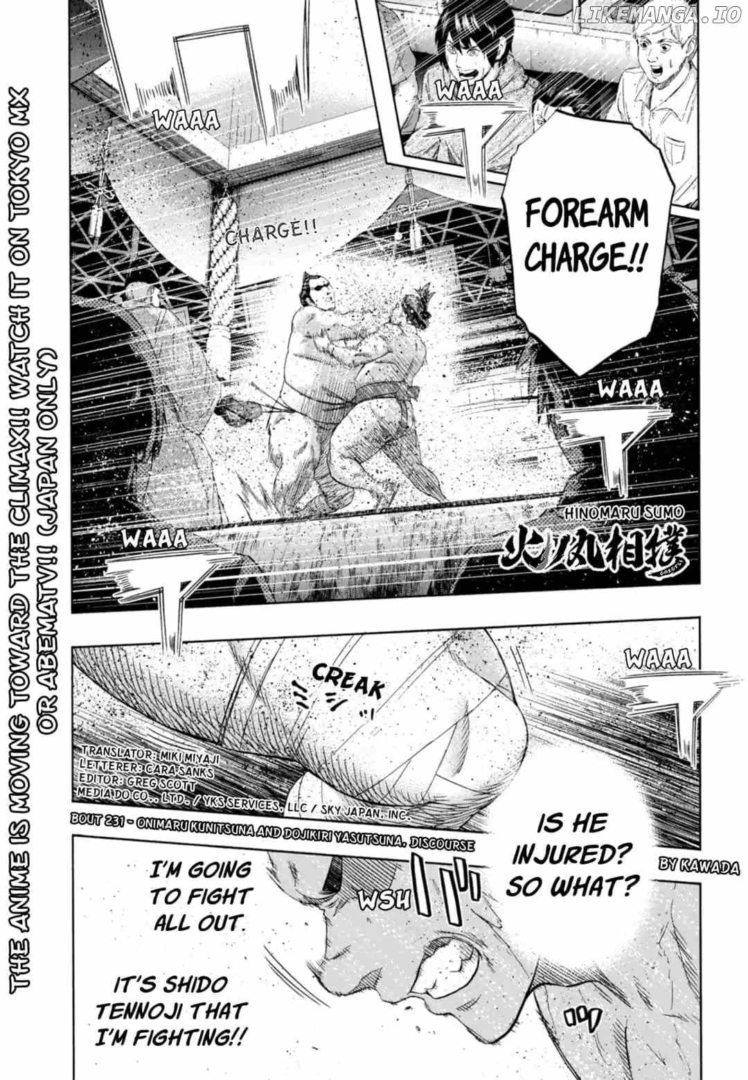 Hinomaru Zumou chapter 231 - page 1