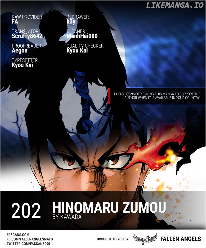 Hinomaru Zumou chapter 202 - page 1