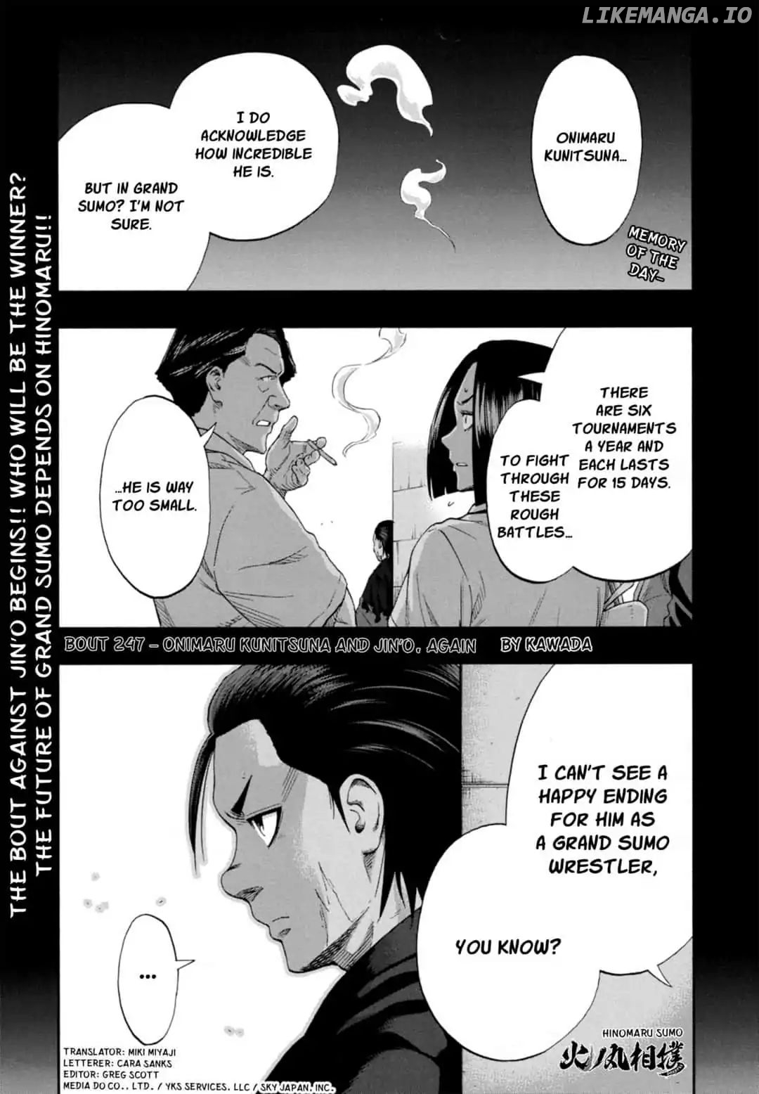 Hinomaru Zumou chapter 247 - page 1