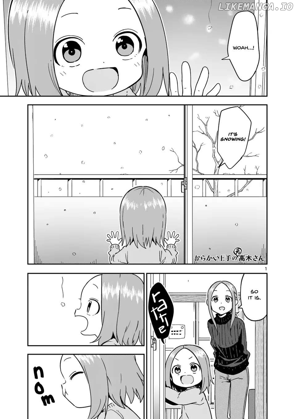 Karakai Jouzu no (Moto) Takagi-san Chapter 303 - page 1