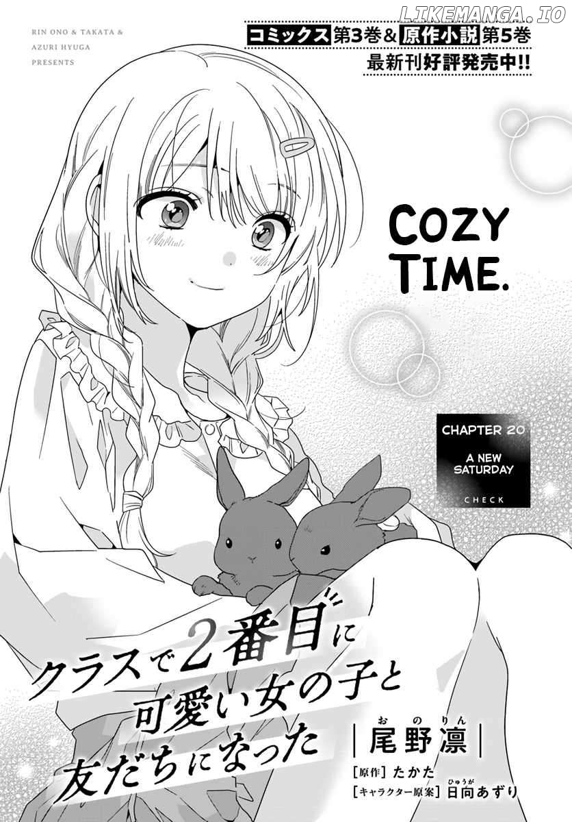 Class De 2 Banme Ni Kawaii Onna No Ko To Tomodachi Ni Natta Chapter 20.1  - page 1