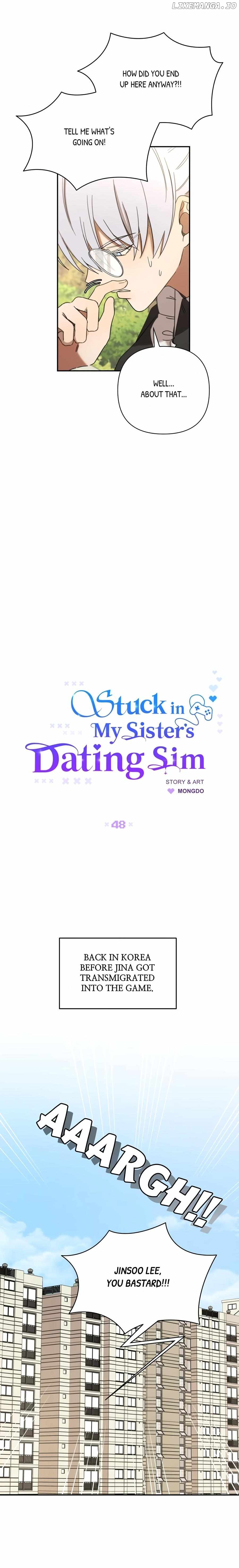Stuck in My Sister's Dating Sim Chapter 48 - page 2