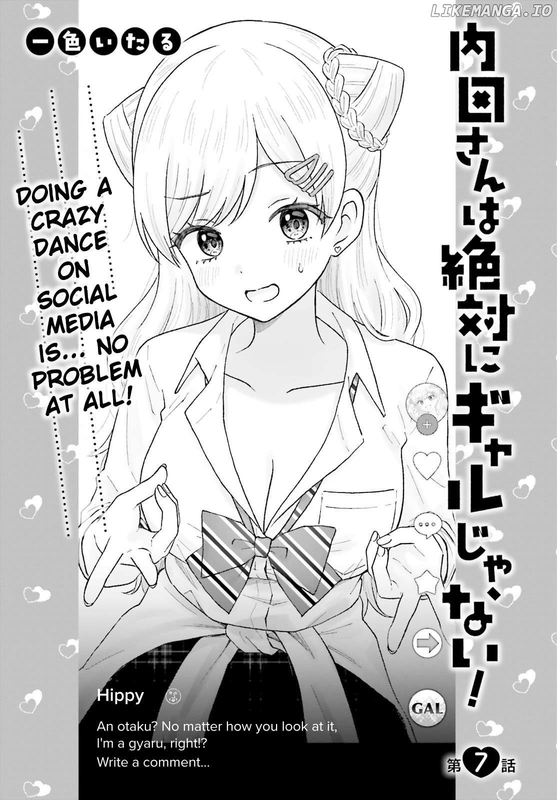 Uchida-San Wa Zettai Ni Gyaru Janai! Chapter 7 - page 1