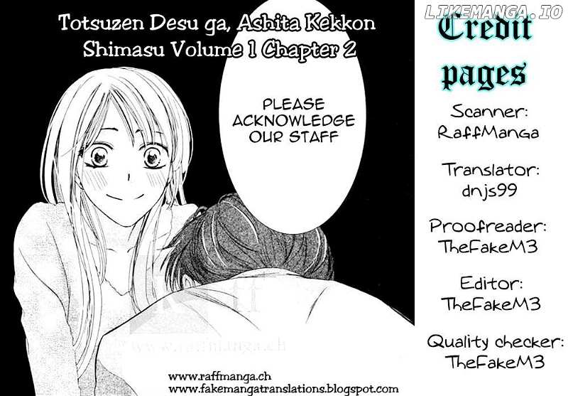 Totsuzen Desu ga, Ashita Kekkon Shimasu chapter 2 - page 36