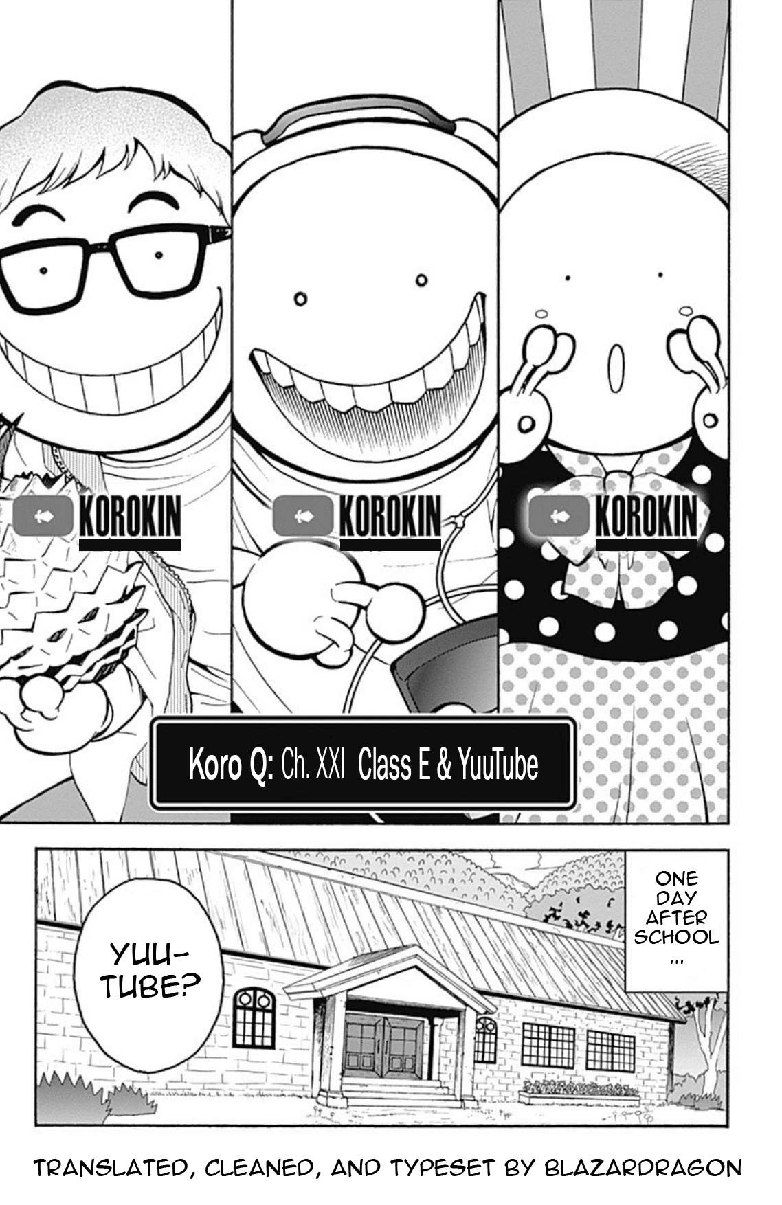 Ansatsu Kyoushitsu Spin-Off Koro-Sense Q! chapter 21 - page 1