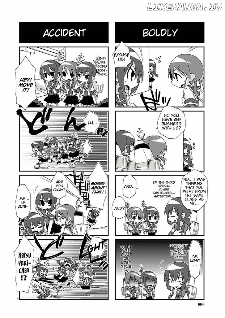 Kantai Collection - Kankore - 4-koma Comic - Fubuki, Ganbarimasu! chapter 1 - page 10