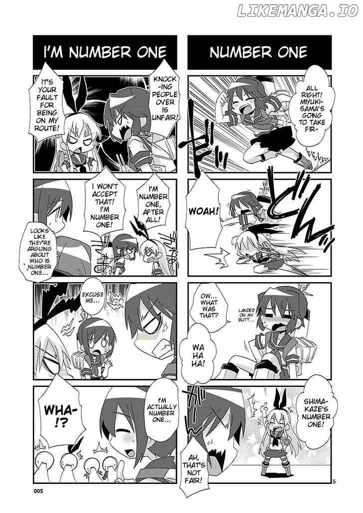 Kantai Collection - Kankore - 4-koma Comic - Fubuki, Ganbarimasu! chapter 1 - page 5