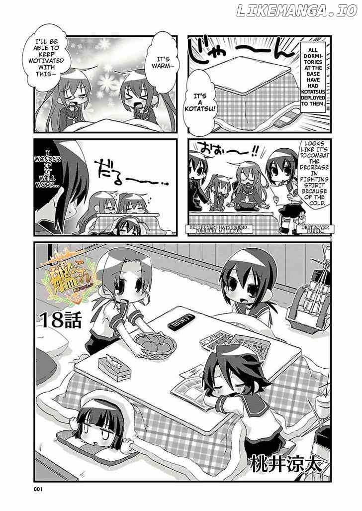 Kantai Collection - Kankore - 4-koma Comic - Fubuki, Ganbarimasu! chapter 18 - page 1