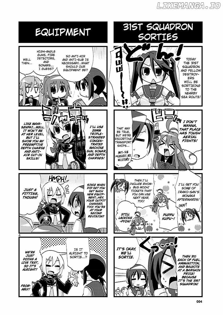 Kantai Collection - Kankore - 4-koma Comic - Fubuki, Ganbarimasu! chapter 141 - page 4