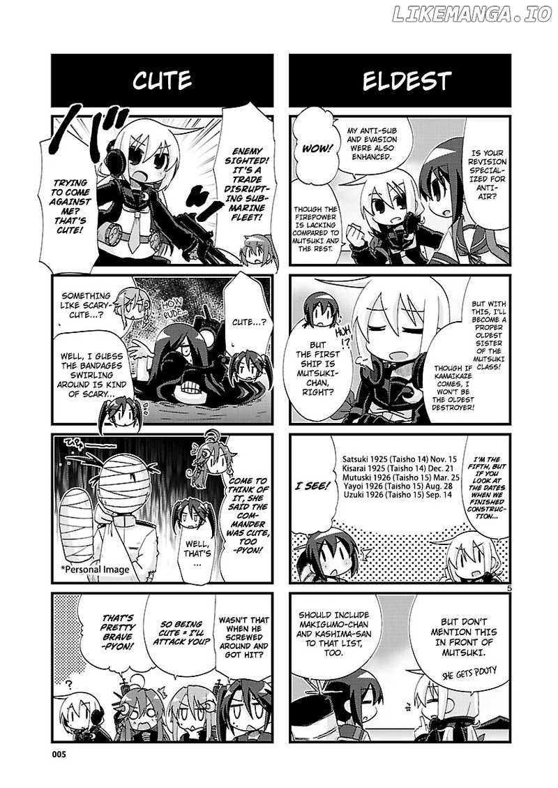 Kantai Collection - Kankore - 4-koma Comic - Fubuki, Ganbarimasu! chapter 141 - page 5