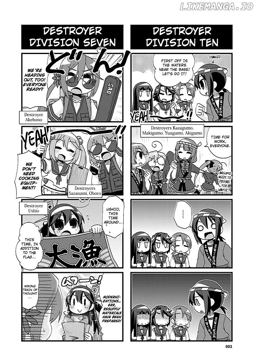 Kantai Collection - Kankore - 4-koma Comic - Fubuki, Ganbarimasu! chapter 144 - page 2