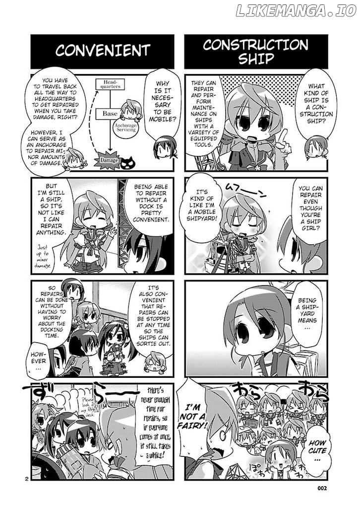 Kantai Collection - Kankore - 4-koma Comic - Fubuki, Ganbarimasu! chapter 41 - page 2