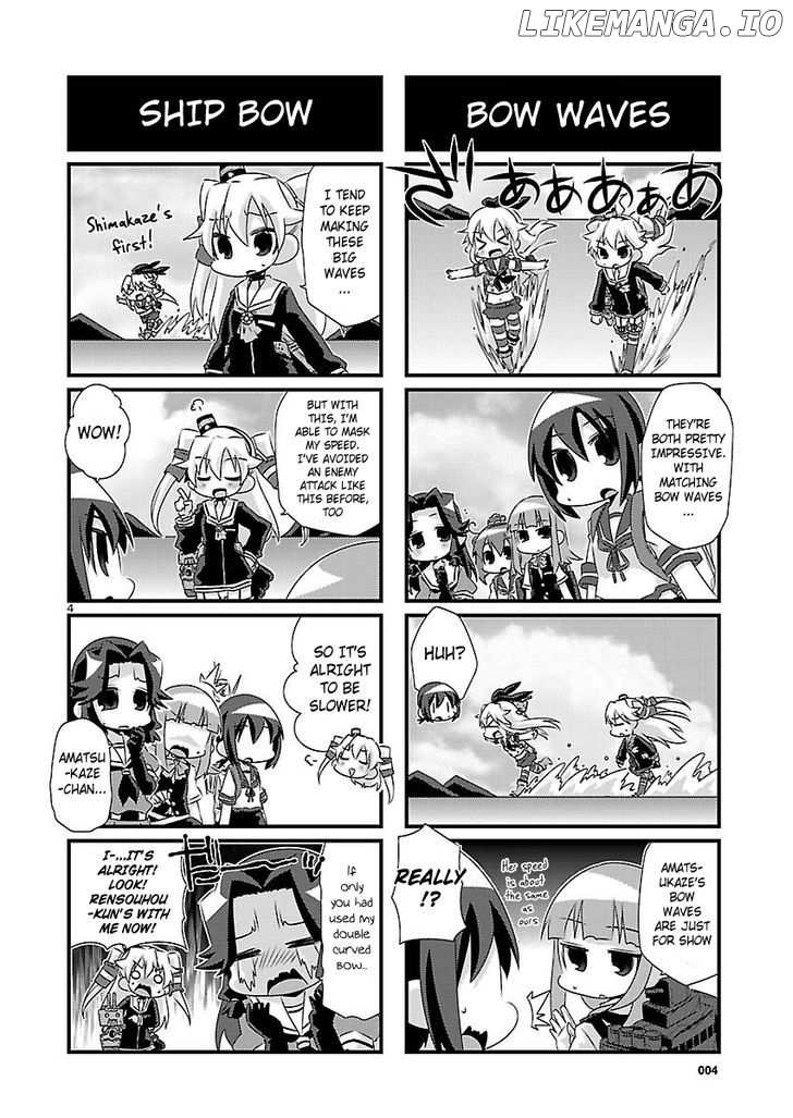Kantai Collection - Kankore - 4-koma Comic - Fubuki, Ganbarimasu! chapter 42 - page 4