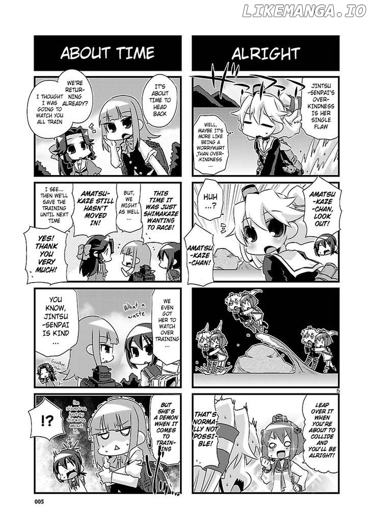 Kantai Collection - Kankore - 4-koma Comic - Fubuki, Ganbarimasu! chapter 42 - page 5