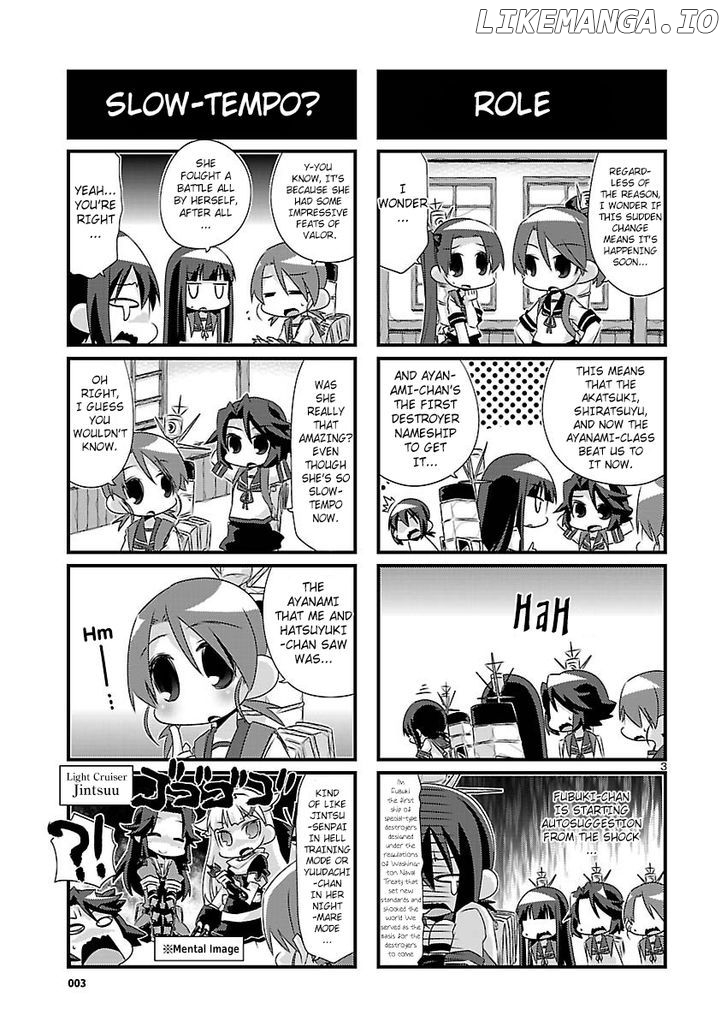 Kantai Collection - Kankore - 4-koma Comic - Fubuki, Ganbarimasu! chapter 46 - page 3