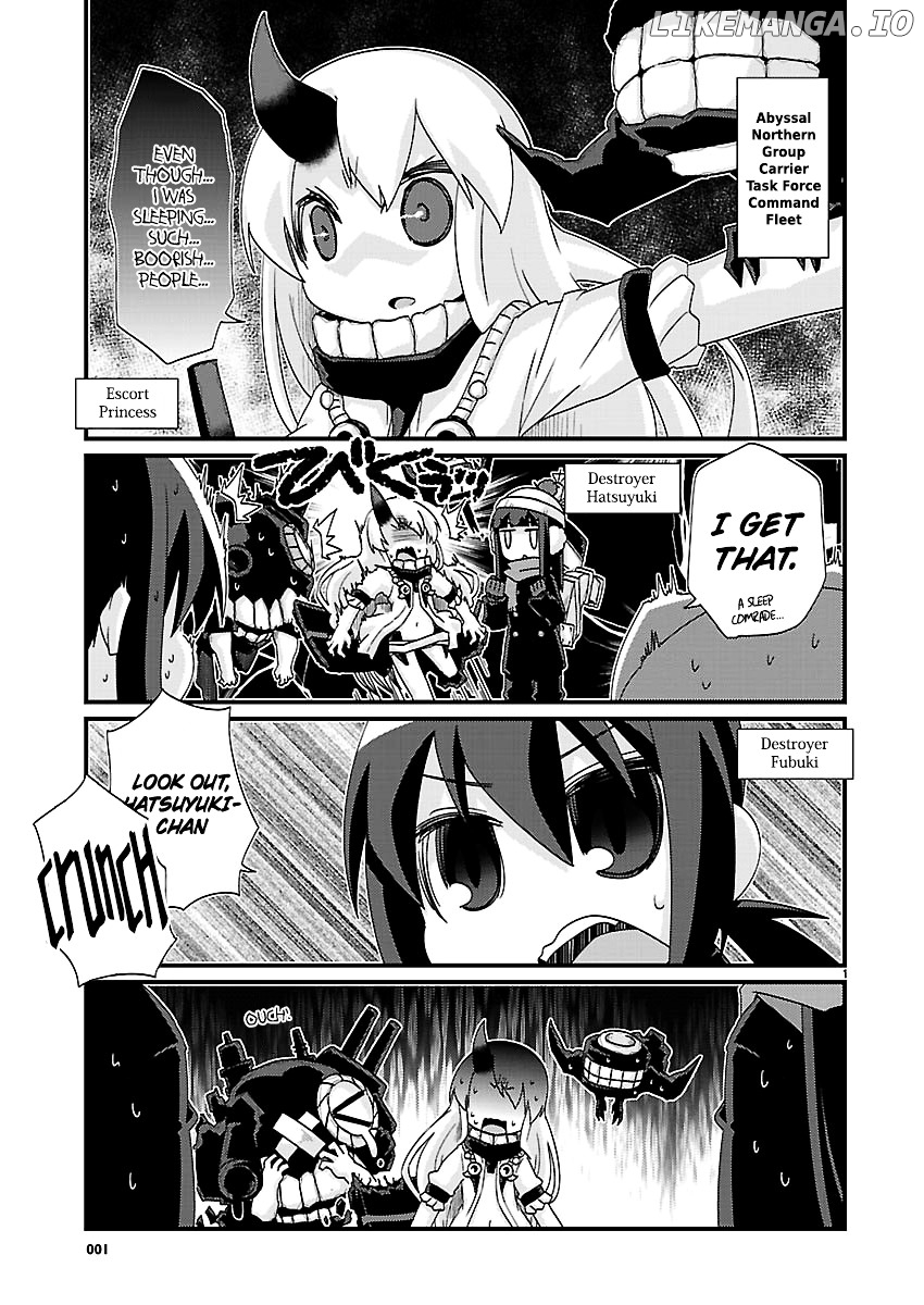 Kantai Collection - Kankore - 4-koma Comic - Fubuki, Ganbarimasu! chapter 165 - page 1