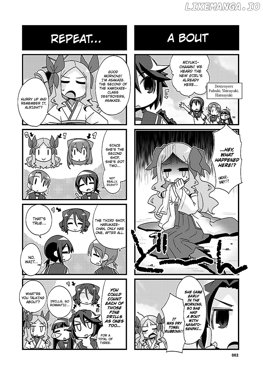 Kantai Collection - Kankore - 4-koma Comic - Fubuki, Ganbarimasu! chapter 166 - page 2