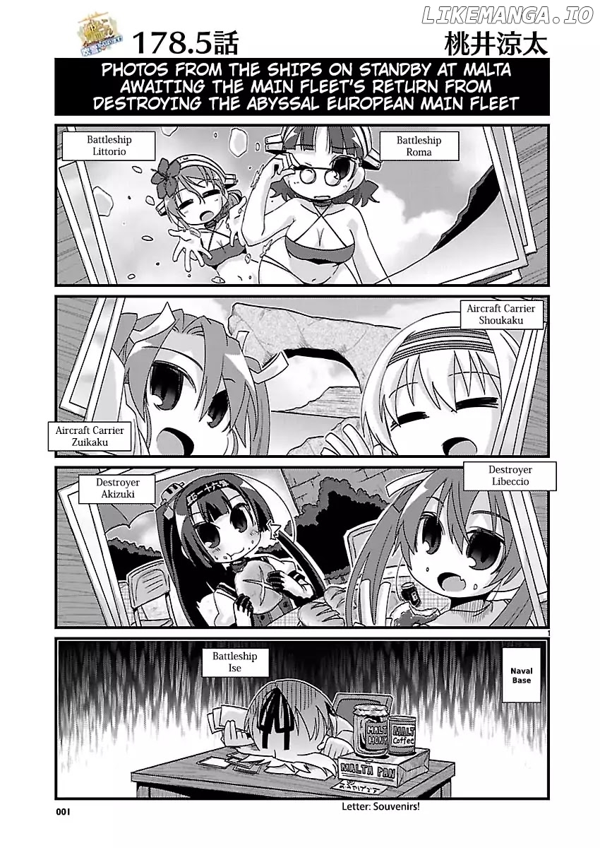 Kantai Collection - Kankore - 4-koma Comic - Fubuki, Ganbarimasu! chapter 178.5 - page 1