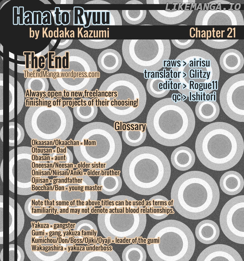 Hana to Ryuu chapter 21 - page 1