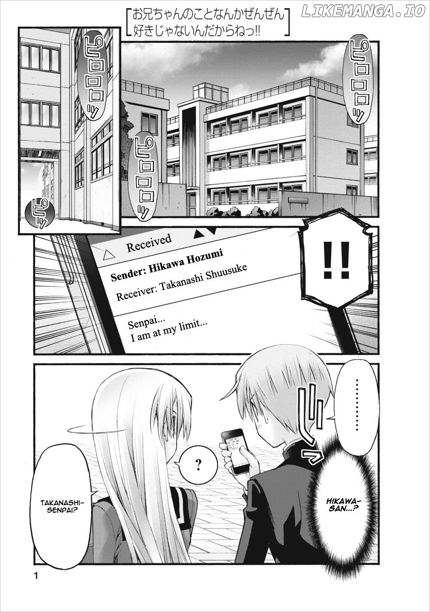 Oniichan No Koto Nanka Zenzen Suki Ja Nai N Da Kara Ne chapter 67 - page 1