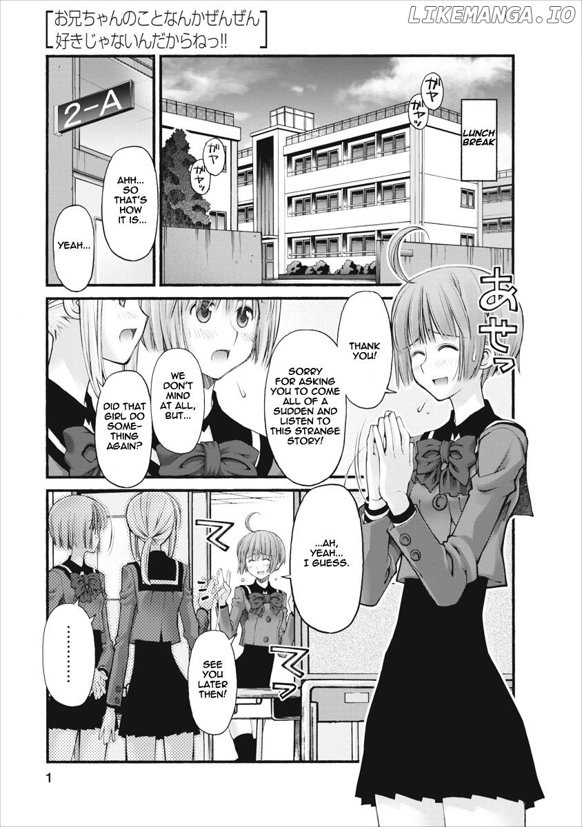 Oniichan No Koto Nanka Zenzen Suki Ja Nai N Da Kara Ne chapter 77 - page 1