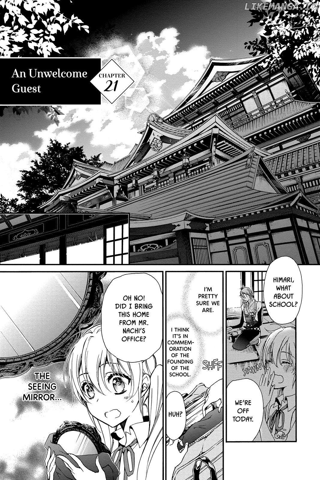 Momochi-san Chi no Ayakashi Ouji chapter 21 - page 1