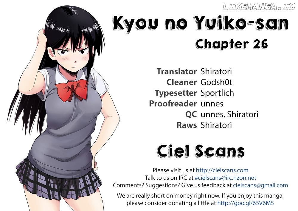 Kyou No Yuiko-San chapter 26 - page 1