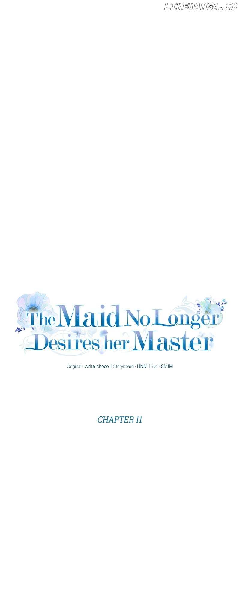 The Maid No Longer Desires her Master Chapter 11 - page 7
