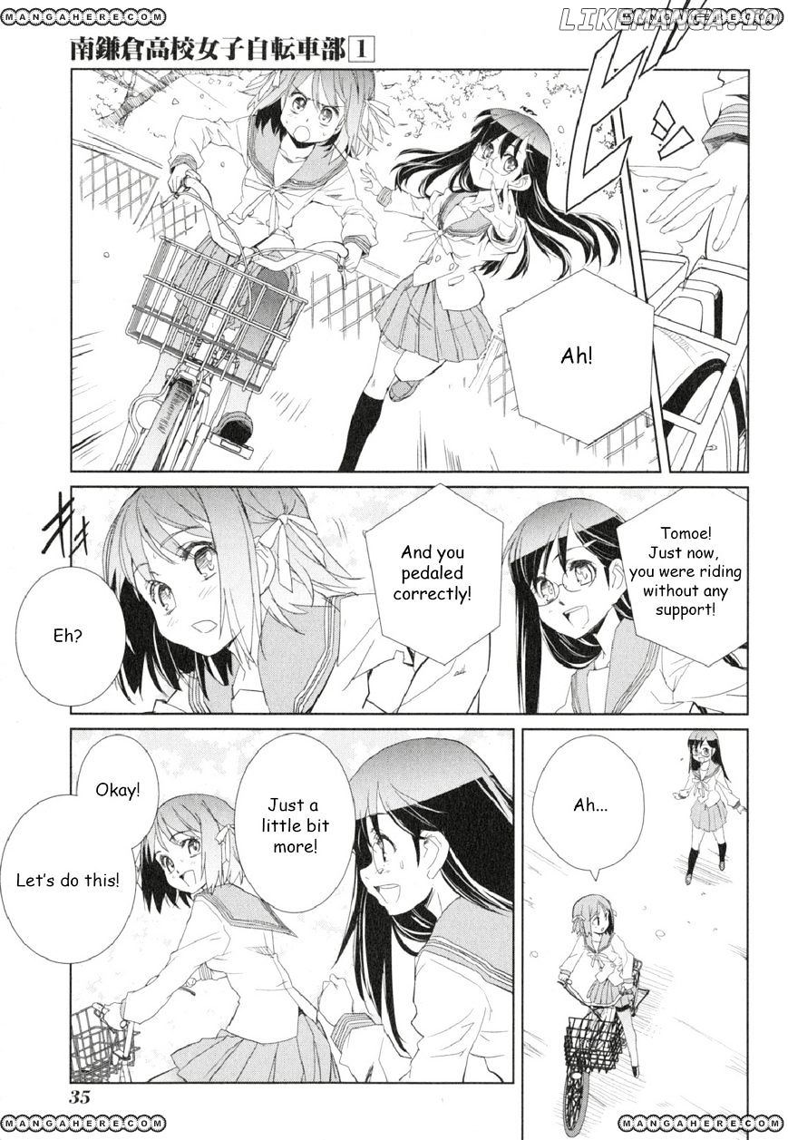 Minami Kamakura Koukou Joshi Jitenshabu chapter 1 - page 35