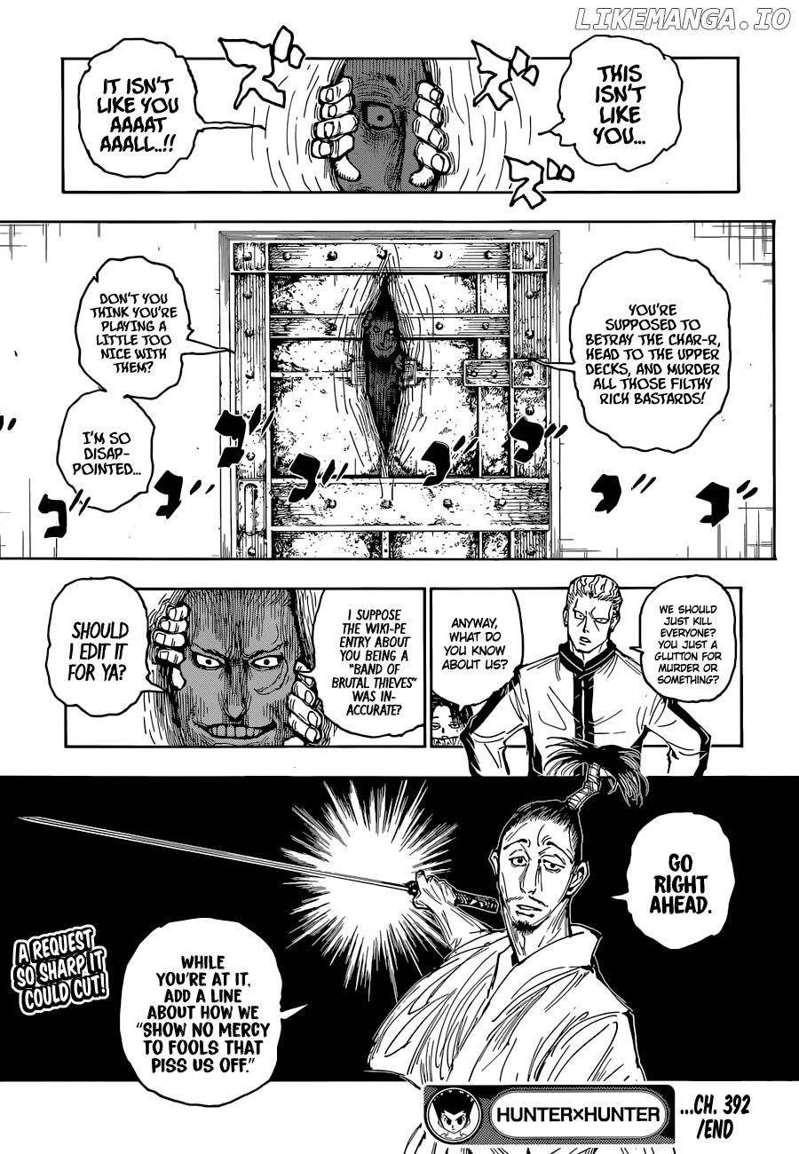 Hunter X Hunter chapter 392 - page 20