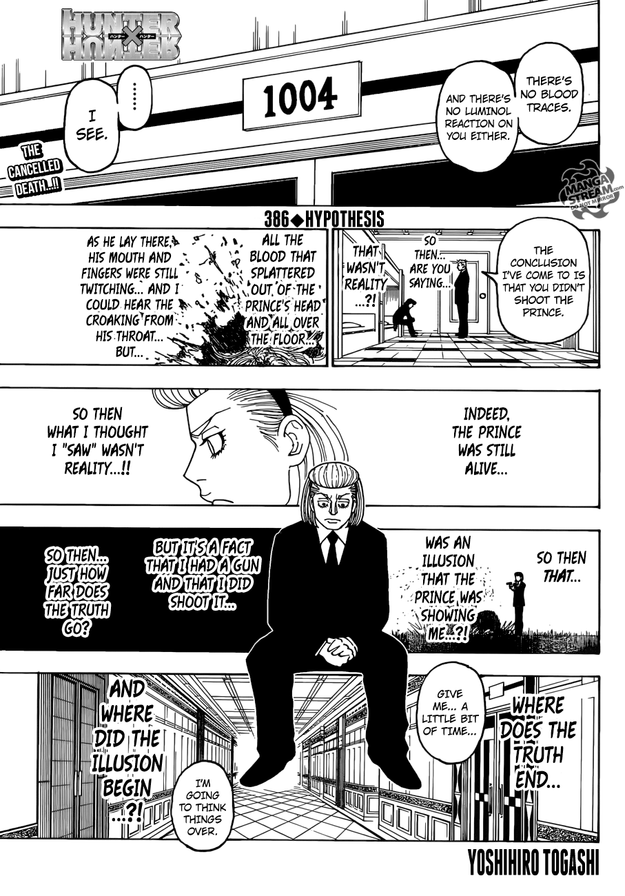 Hunter X Hunter chapter 386 - page 1