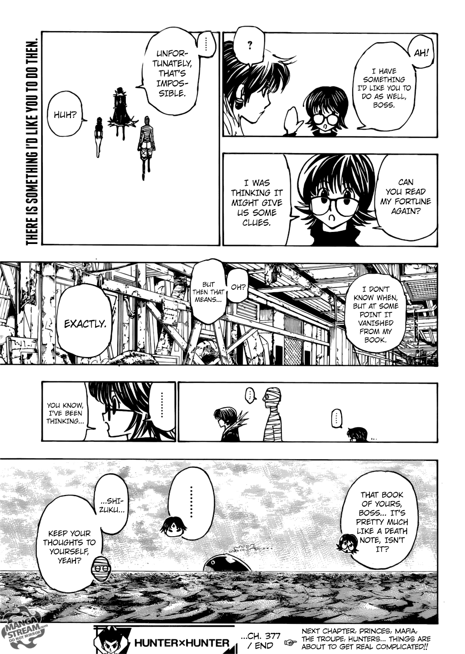 Hunter X Hunter chapter 377 - page 19