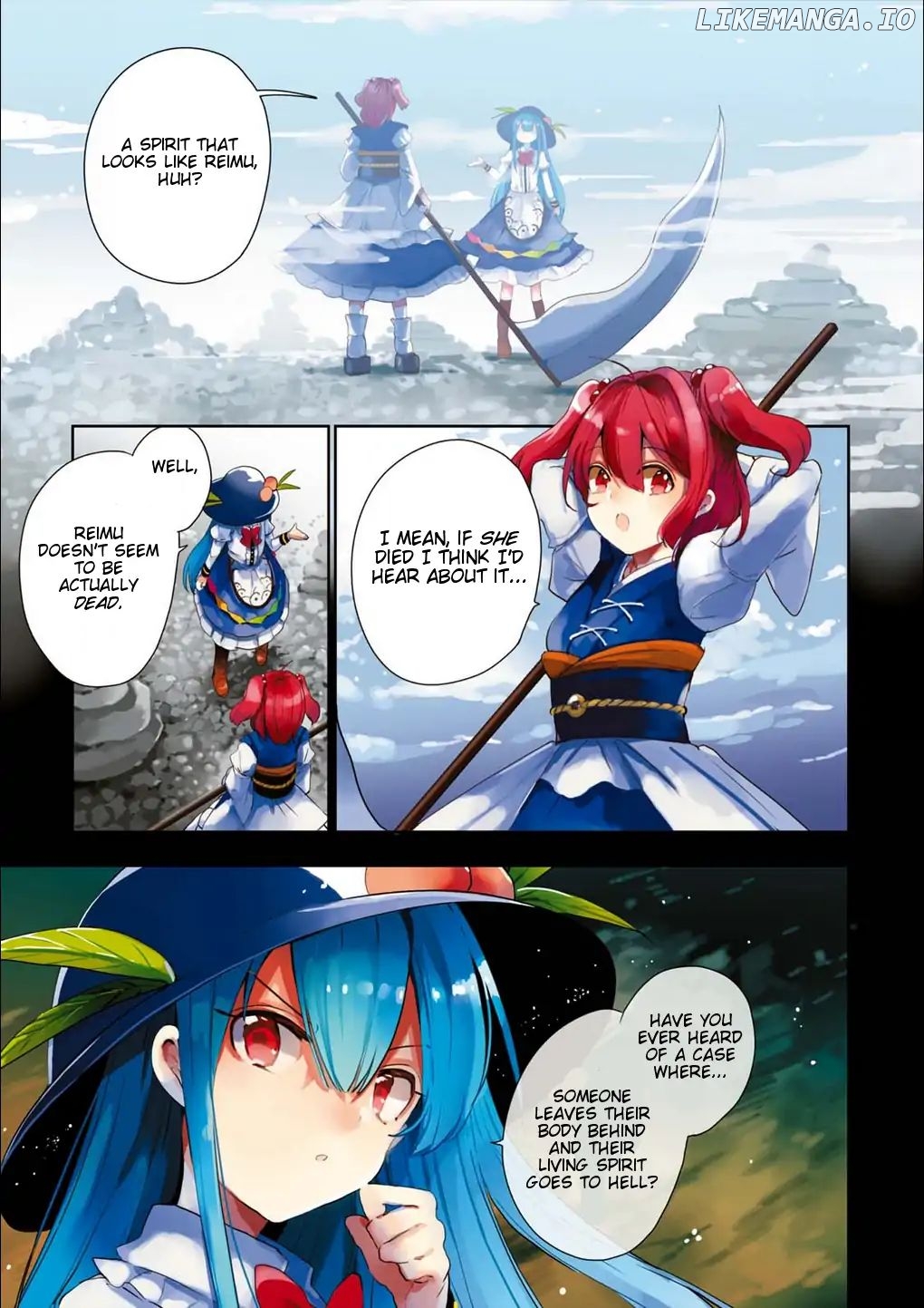 Touhou Ibarakasen - Wild and Horned Hermit chapter 48 - page 1