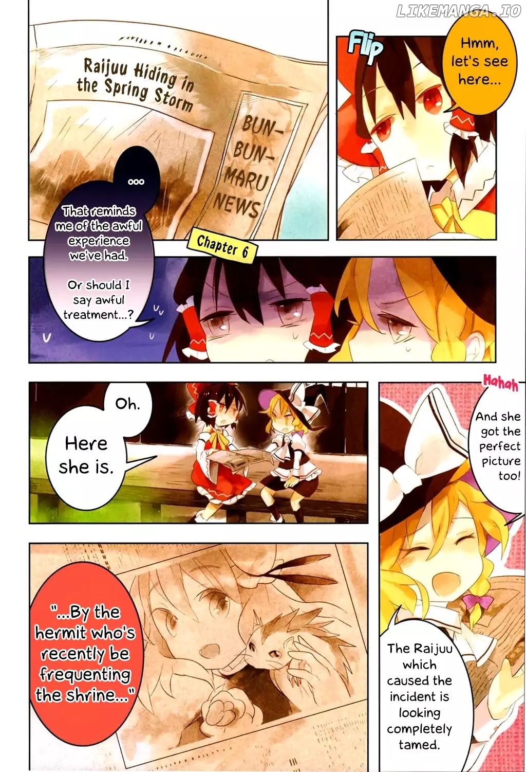 Touhou Ibarakasen - Wild and Horned Hermit chapter 6.1 - page 2