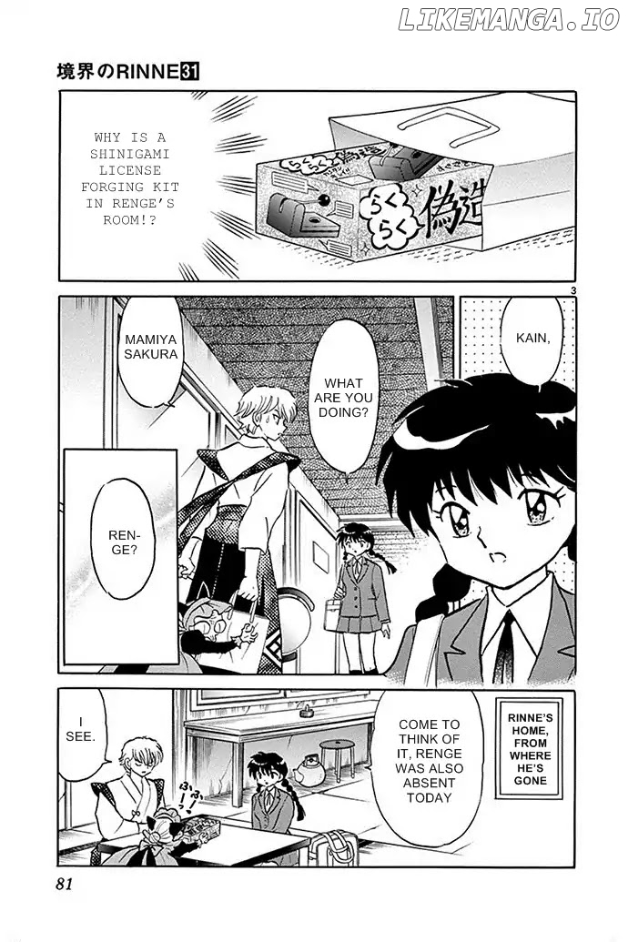 Kyoukai no Rinne Chapter 303 - page 3