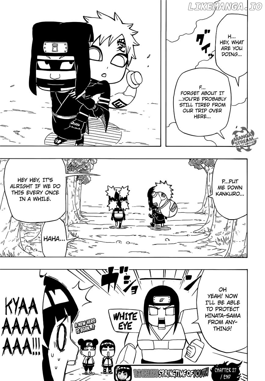 Rock Lee No Seishun Full-Power Ninden chapter 26 - page 27