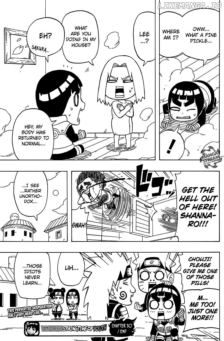 Rock Lee No Seishun Full-Power Ninden chapter 30 - page 27