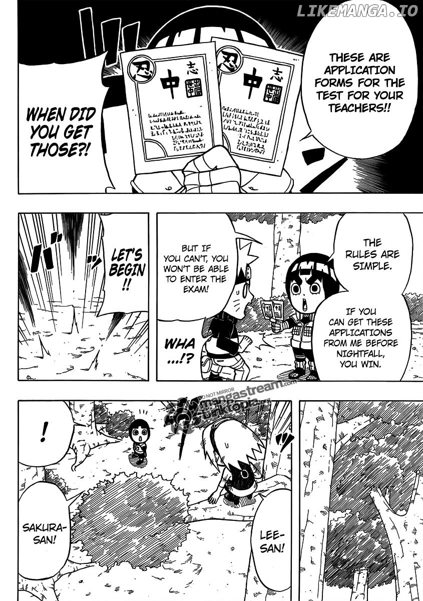 Rock Lee No Seishun Full-Power Ninden chapter 5.5 - page 9