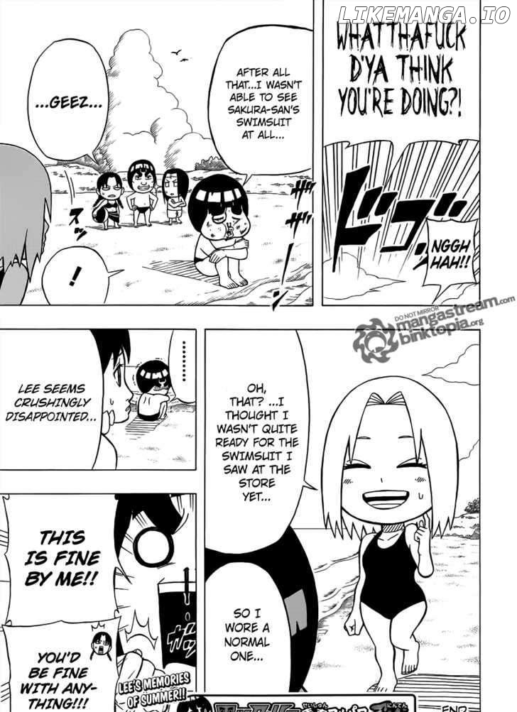 Rock Lee No Seishun Full-Power Ninden chapter 5 - page 11