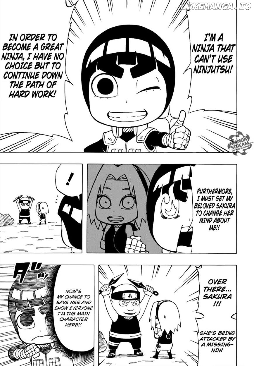 Rock Lee No Seishun Full-Power Ninden chapter 24 - page 4