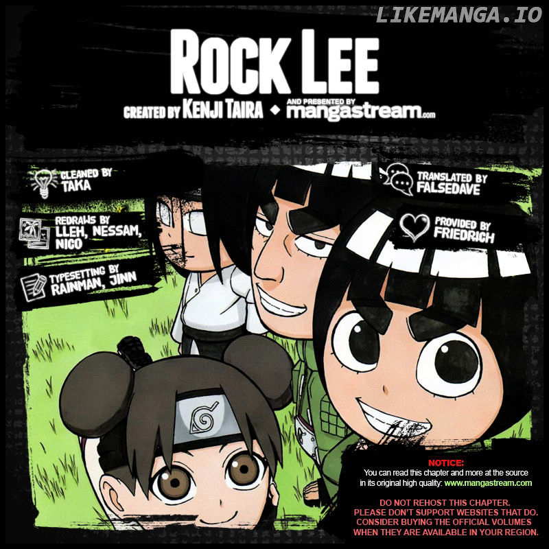 Rock Lee No Seishun Full-Power Ninden chapter 36 - page 2