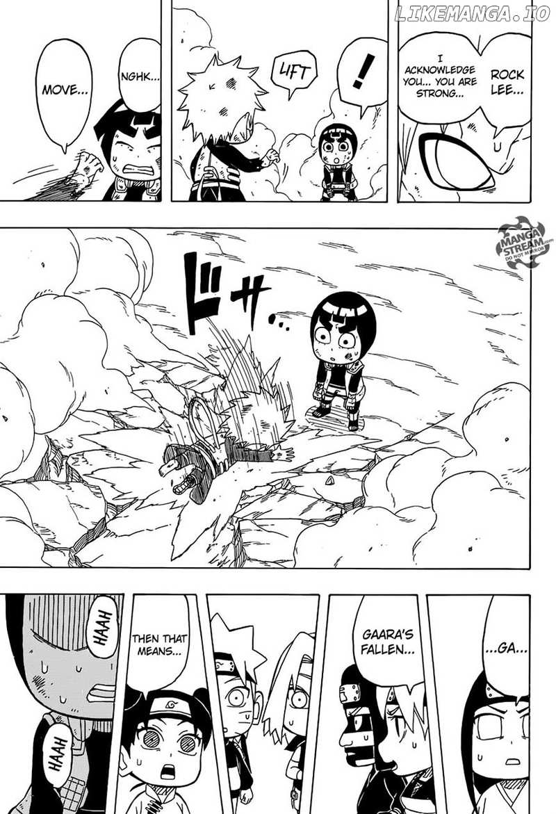 Rock Lee No Seishun Full-Power Ninden chapter 39 - page 33