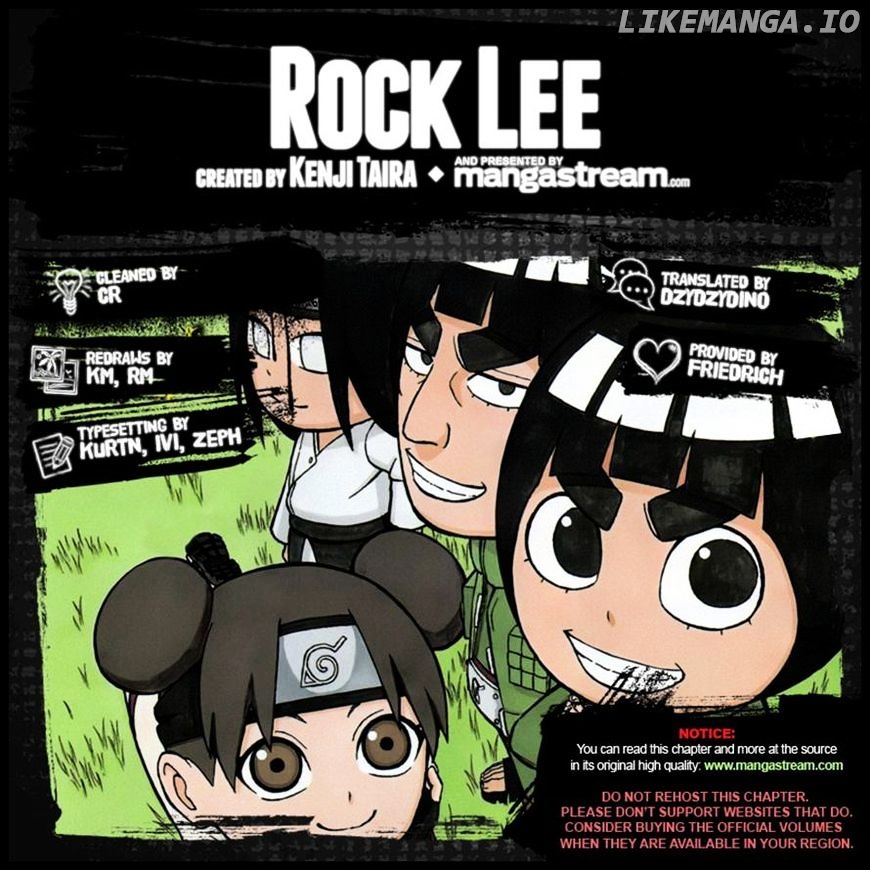 Rock Lee No Seishun Full-Power Ninden chapter 39 - page 36