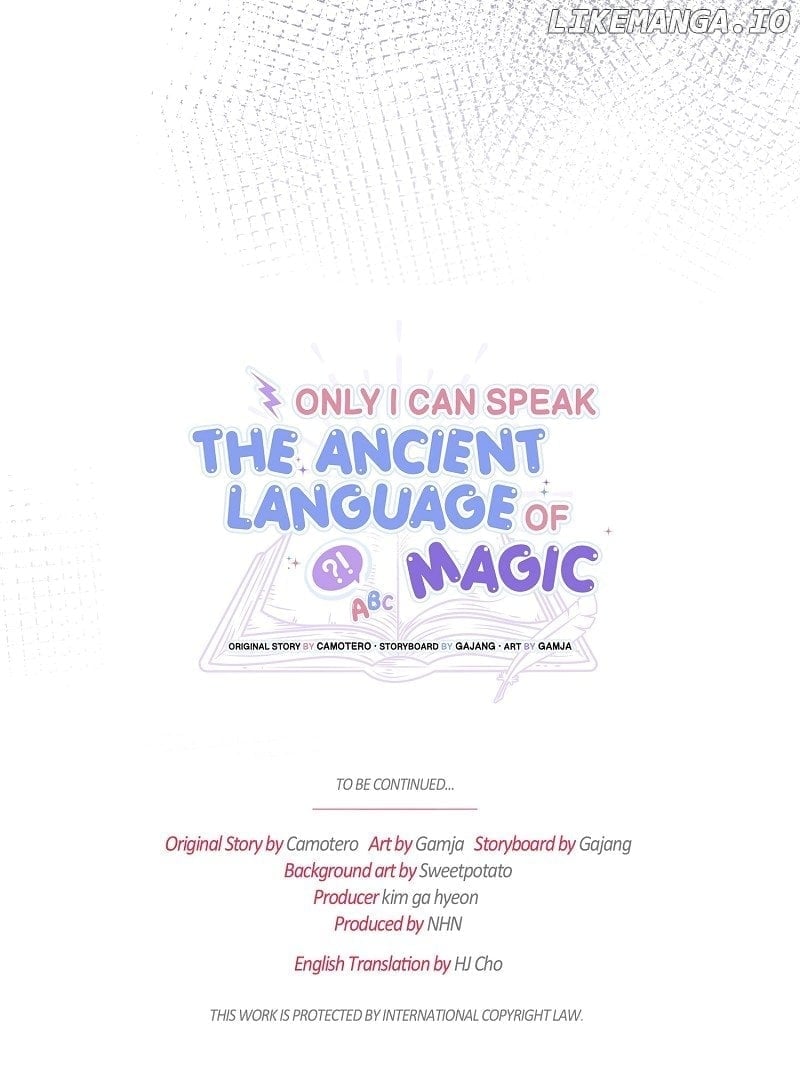 Only I Can Speak the Ancient Language of Magic Chapter 55 - page 67