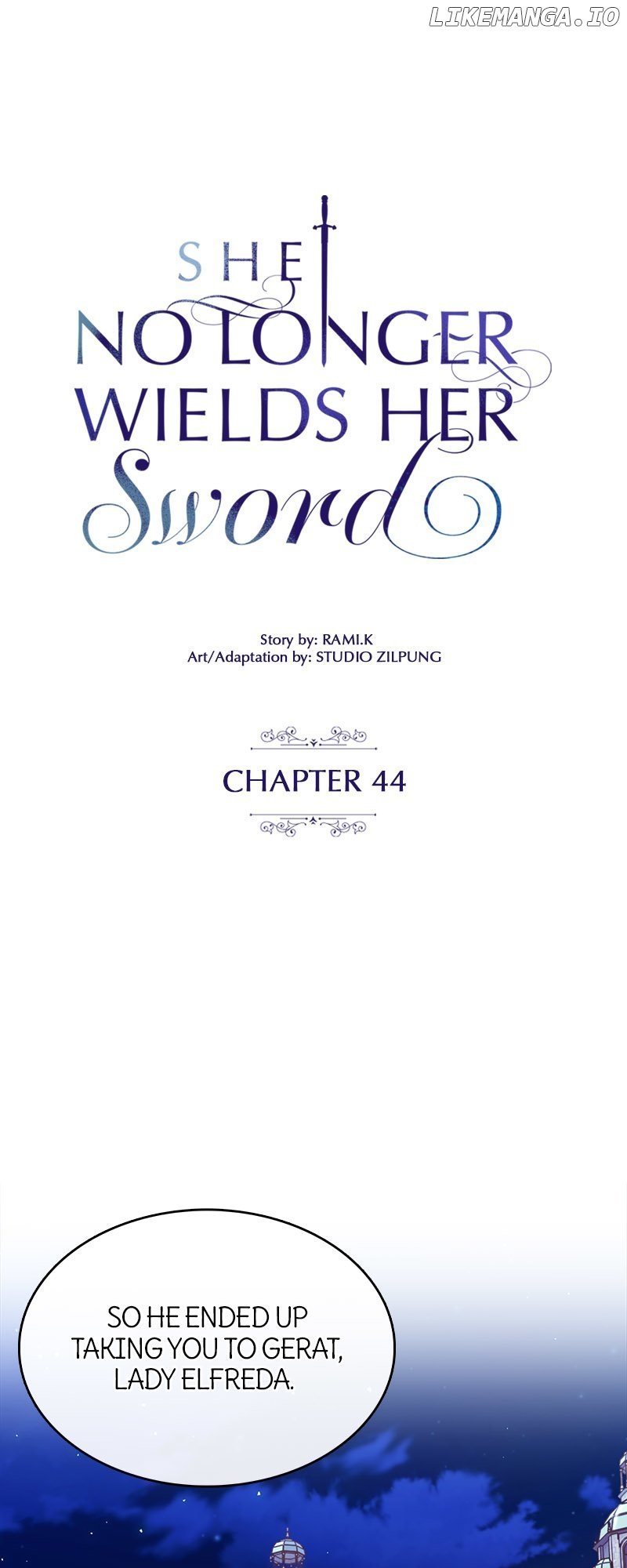 She No Longer Wields Her Sword Chapter 44 - page 1