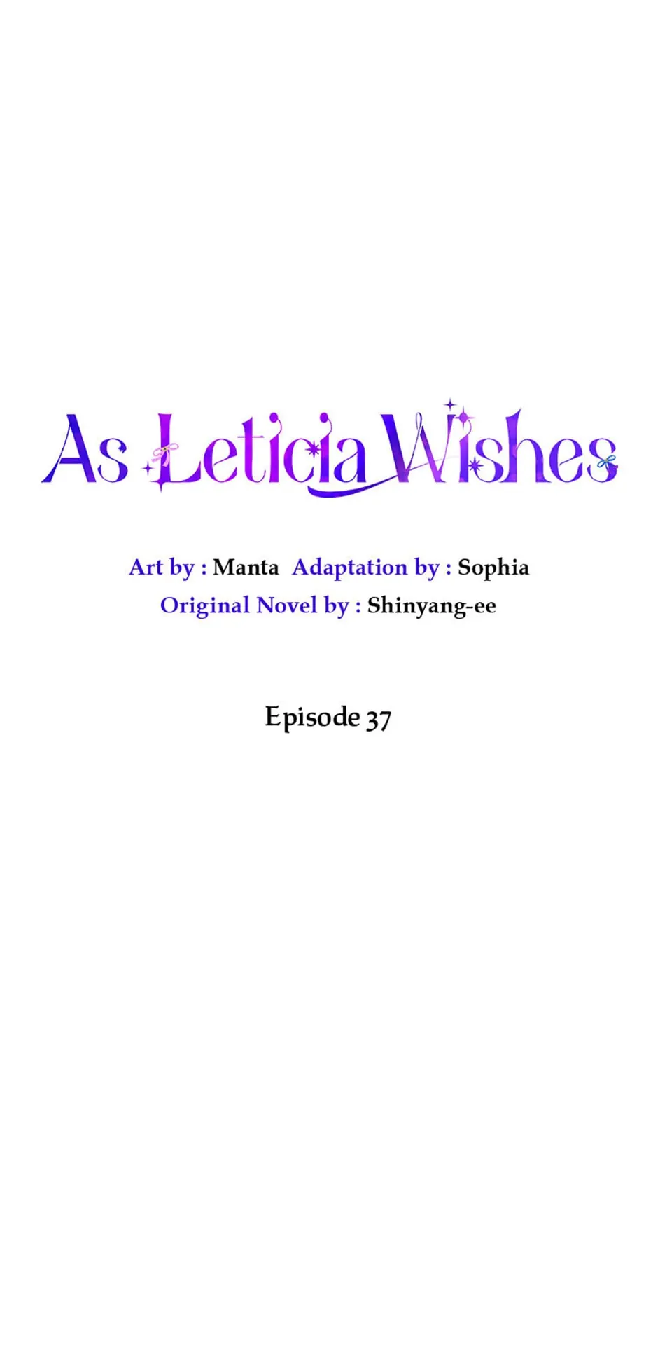 As Leticia Wishes Chapter 37 - page 1