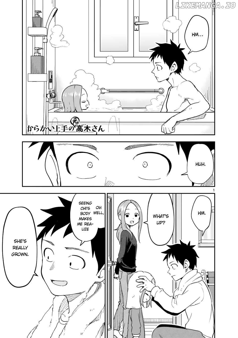 Karakai Jouzu no (Moto) Takagi-san Chapter 306 - page 1